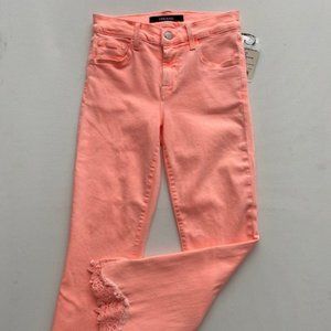 J Brand Selena Coronal Mid Rise  Crop Lace Jeans